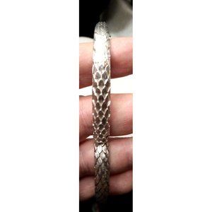 Vintage 1937-1955 Crown Trifari Silver Textured Bracelet